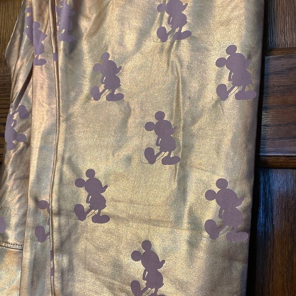 Rose gold Mickey leggings size xl - Picture 2 of 3